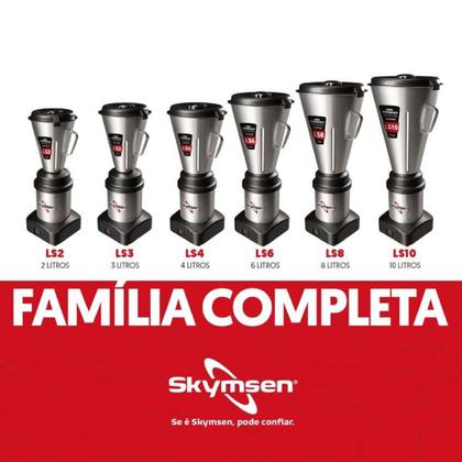 Imagem de Liquidificador industrial inox 3 litros ls03 bivolt skymsen