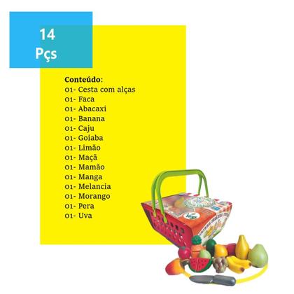 Imagem de Liquidificador Infantil Mini Cozinha 6668 Dm + Feira Frutas