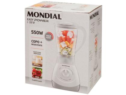 Imagem de Liquidificador Mondial Easy Power L-550-W - Branco 2 Velocidades 550W