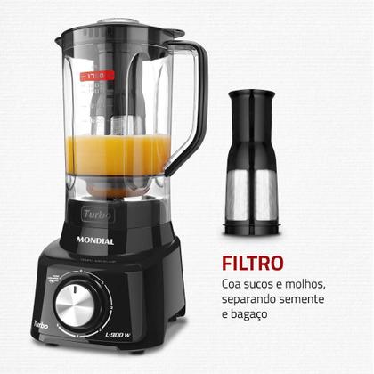 Imagem de  Liquidificador Mondial L-900 2,7 Litros Full Black 900W - Preto