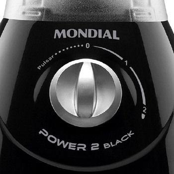 Imagem de Liquidificador Mondial Power 2I BLACK 370W - L-29 Preto 220 VOLTS