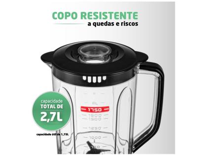 Imagem de Liquidificador Mondial Turbo L-900 FB Copo - Preto Com Filtro 05 Velocidades 900W 127 Volts