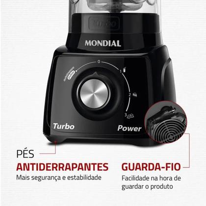 Imagem de Liquidificador Mondial Turbo Power 550w 110v