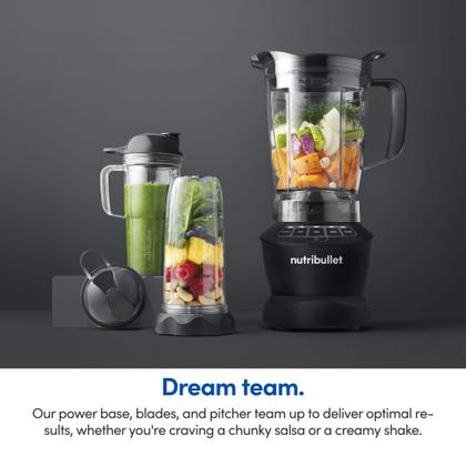 Imagem de Liquidificador NutriBullet de tamanho completo 1200 W com jarro de 1,9 L e copo de 900 mL