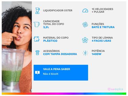 Imagem de Liquidificador Oster 1400 Full OLIQ610 Preto