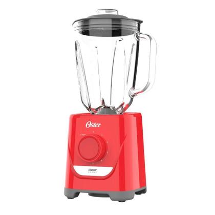 Imagem de Liquidificador Oster Jarra de Vidro 1,5 Litros Vermelho 220V 1000W OLIQ501-220