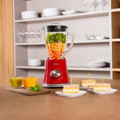 Imagem de Liquidificador Oster Super Chef 1,25L -  Vermelho
