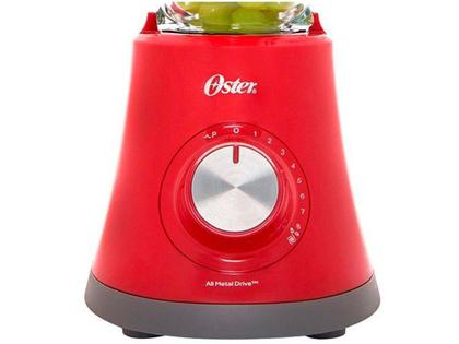 Imagem de Liquidificador Oster Super Chef Copo de Vidro - 1,25L Vermelho 8 Velocidades 750W