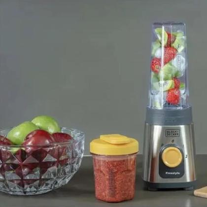 Imagem de Liquidificador Pessoal E Processador Portátil LP320 Black Decker Freestyle Com 2 Jarras 110v