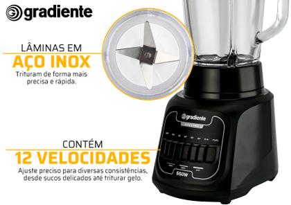 Imagem de Liquidificador Pglq600 Evolution Jarra De Vidro 1,75 L Potência De 550w Com 12 Velocidades Gradiente 220V