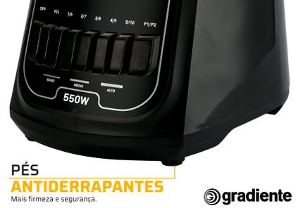 Imagem de Liquidificador Pglq600 Evolution Jarra De Vidro 1,75 L Potência De 550w Com 12 Velocidades Gradiente 220V