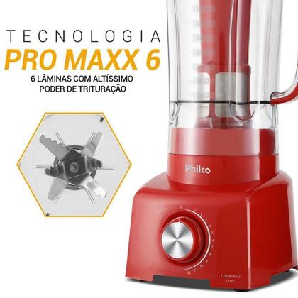 Imagem de Liquidificador Philco 1200W 3L 12 Velocidades Turbo Pro 110V