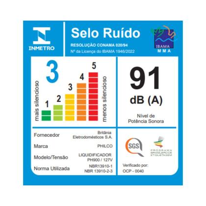 Imagem de Liquidificador Philco 1200W 3L 12 Velocidades Vermelho PH900