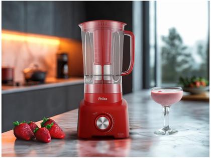 Imagem de Liquidificador Philco Com Filtro 12 Velocidades + Pulsar/autolimpeza 2 Litros - Ph900 Vermelho 220V