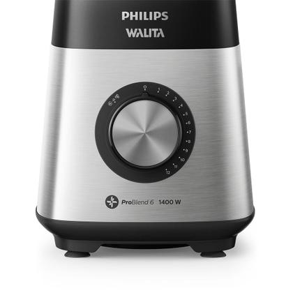 Imagem de Liquidificador Philips Walita RI2244 1400W, 3 Litros ,12 velocidades Jarra Inquebrável - Inox