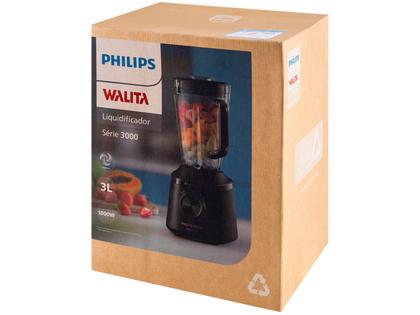 Liquidificador Philips Walita Series 3000 HR2270 5 Velocidades + Pulsar 1000W Preto Imagem de Liquidificador Philips Walita Series 3000 HR2270 5 Velocidades + Pulsar 1000W Preto