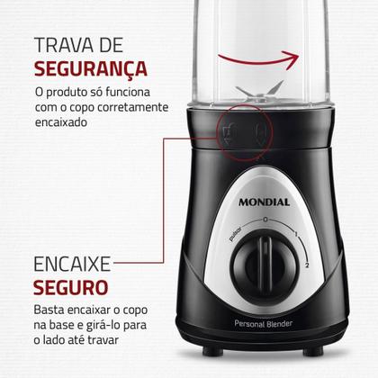 Imagem de Liquidificador portátil 2 velocidades 300 watts Personal Blender - DG-01 - Mondial