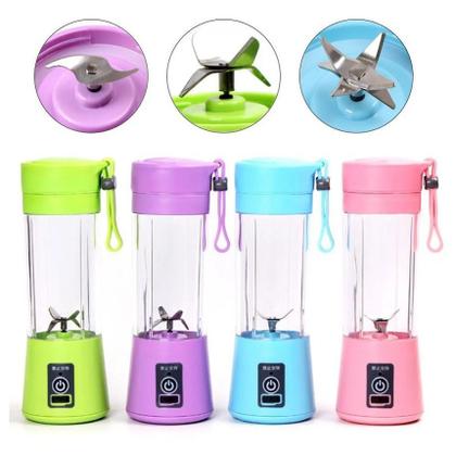 Imagem de Liquidificador Portátil 450 ml Juicer Cup USB Recarregável Elétrico Automático para Frutas e Suco de Laranja - Criador de Copo Misturador