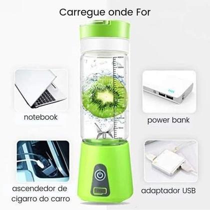 Imagem de Liquidificador Portátil 6 Laminas 380Ml Usb