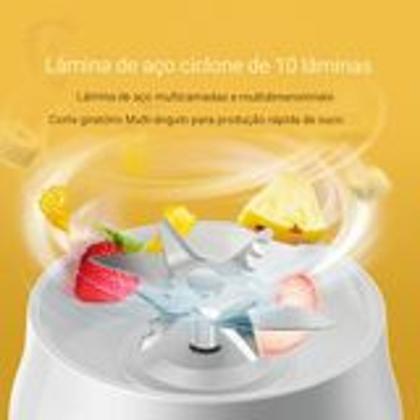 Imagem de Liquidificador Portátil Juicer Multifuncional Sem Fio Recarregável 400ml Bivolt