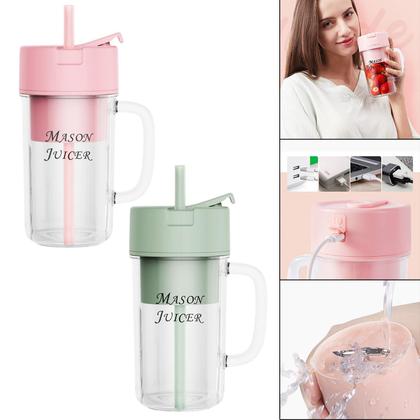 Imagem de Liquidificador Portátil Mini Copo Mixer 300ml Recarregável Para Shakes