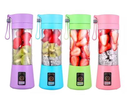 Imagem de Liquidificador Portátil Recarregável Copo 380ml 6 Lâminas Suco Shake Vitamina