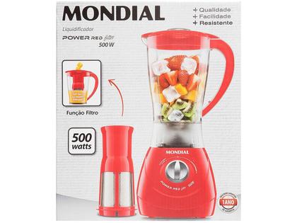 Imagem de Liquidificador Power Filter Mondial Vermelho 550W L-77