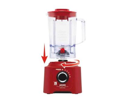Imagem de Liquidificador Power Max Limpa Fácil 220 V Vermelho Arno