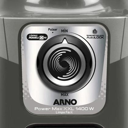Liquidificador Power Max Xxl 1400W Com 2250Ml 127V Cinza - Arno Imagem de Liquidificador Power Max Xxl 1400W Com 2250Ml 127V Cinza