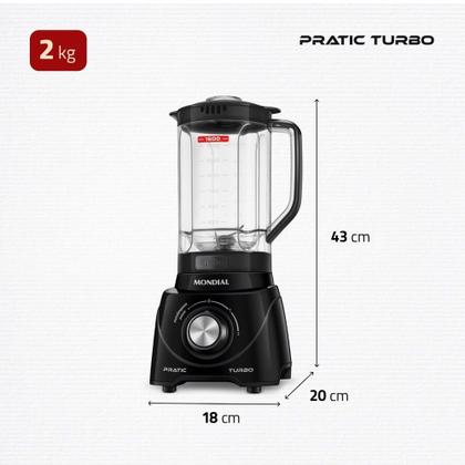 Imagem de Liquidificador Pratic Turbo Mondial L-98-B
