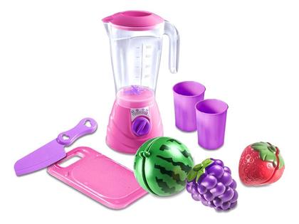 Imagem de Liquidificador Rosa Happy Kids Frutas Só Grudar Para Corte
