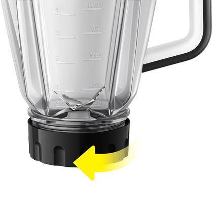 Liquidificador Série 5000 Jarra San Philips Walita RI2240 Preto 110V Imagem de Liquidificador Série 5000 Jarra San Philips Walita RI2240 Preto 110V