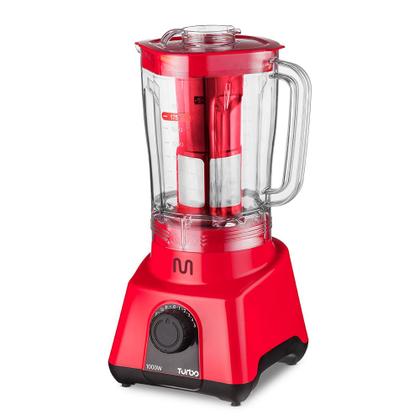 Imagem de Liquidificador Turbo 2,6L 8 Velocidades 1000W 127V Vermelho Multi - LQ1003