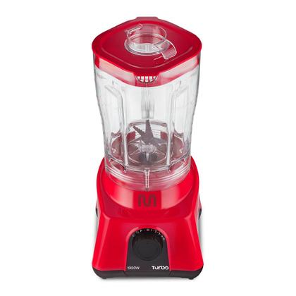 Imagem de Liquidificador Turbo 2,6L 8 Velocidades 1000W 127V Vermelho Multi - LQ1003