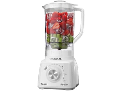Liquidificador Turbo Power Mondial Branco e Cinza 550W L-99 WG
