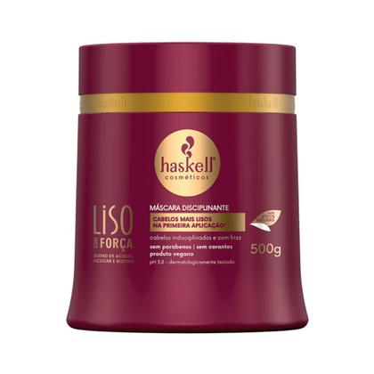 Imagem de Liso Com Força Haskell Disciplinante Máscara 500g + 2 Shampoos