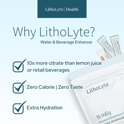 LithoLyte Kidney Health, potenciador de água e bebidas, pacote com 2 ...