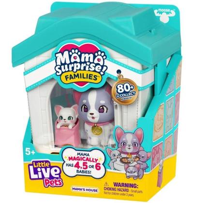 Little Live Pets Mama Surprise Família Husky Casinha - Fun