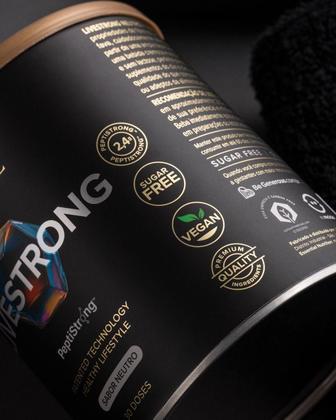 Imagem de Livestrong Peptistrong Sabor Neutro 276g Essential Nutrition