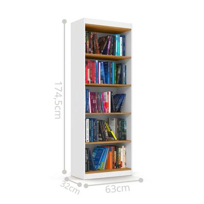 Imagem de Livreiro com 5 Nichos Trindade Branco Cinamomo