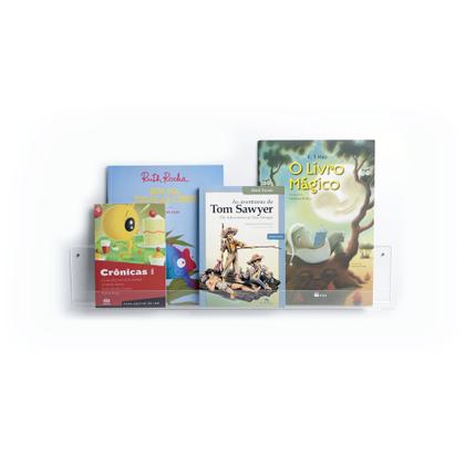 Imagem de Livreiro de Parede em Acrílico 65x12x6cm