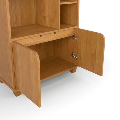 Imagem de Livreiro Estante Multiuso 2 Portas 8 Nichos 71x185x35 Taurus Patrimar Cinamomo