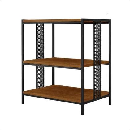 Imagem de Livreiro Estante Multiuso 3 Prateleiras Organizador Para livros Mdf Industrial