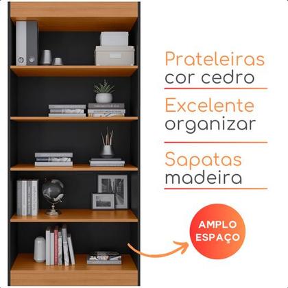 Imagem de Livreiro Estante Multiuso Com Prateleiras Shoptri