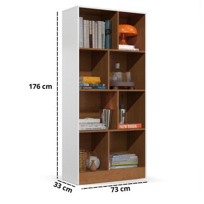 Imagem de Livreiro Estante Rios Estudos Armario Multiuso Com Prateleiras Organizadora Para Livros