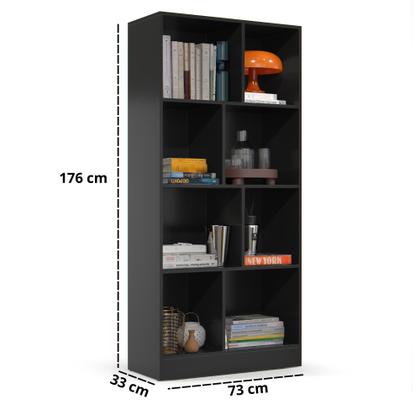 Imagem de Livreiro Estante Rios Estudos Armario Multiuso Com Prateleiras Organizadora Para Livros