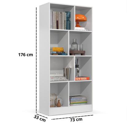 Imagem de Livreiro Estante Rios Estudos Armario Multiuso Com Prateleiras Organizadora Para Livros