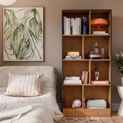 Imagem de Livreiro Estante Rios Estudos Armario Multiuso Com Prateleiras Organizadora Para Livros