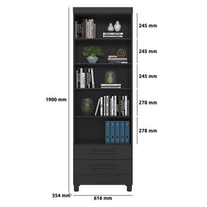 Imagem de Livreiro Multiuso 2 Gavetas 3420 Qmovi