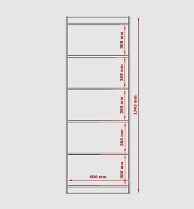 Imagem de Livreiro Patrimar Encanto Branco